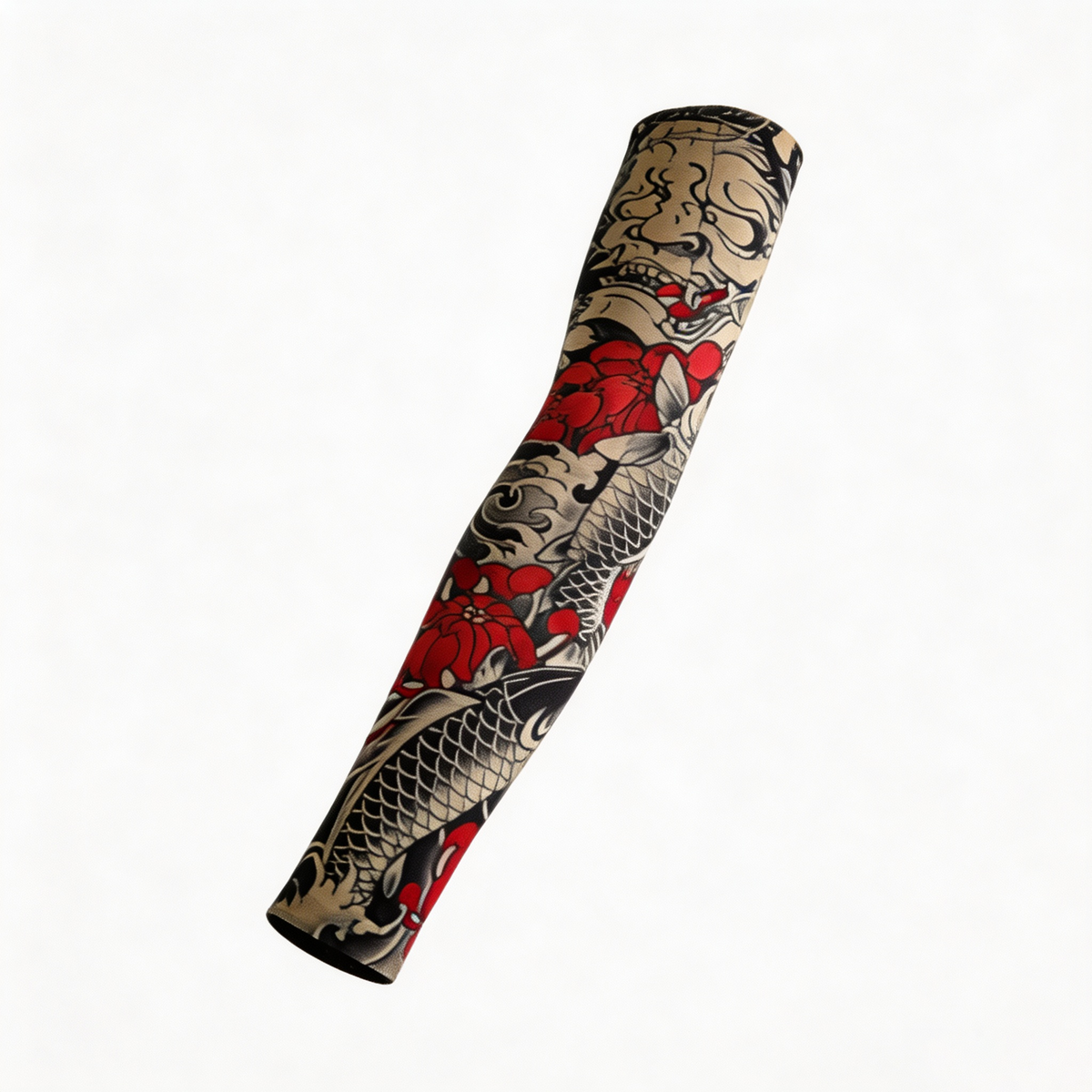 Men Long Summer Tattoo Sleeves Seamless Armguard Sun Protection Cover Outdoor Gloves Driving Ice Silk Women Arm Sleeves