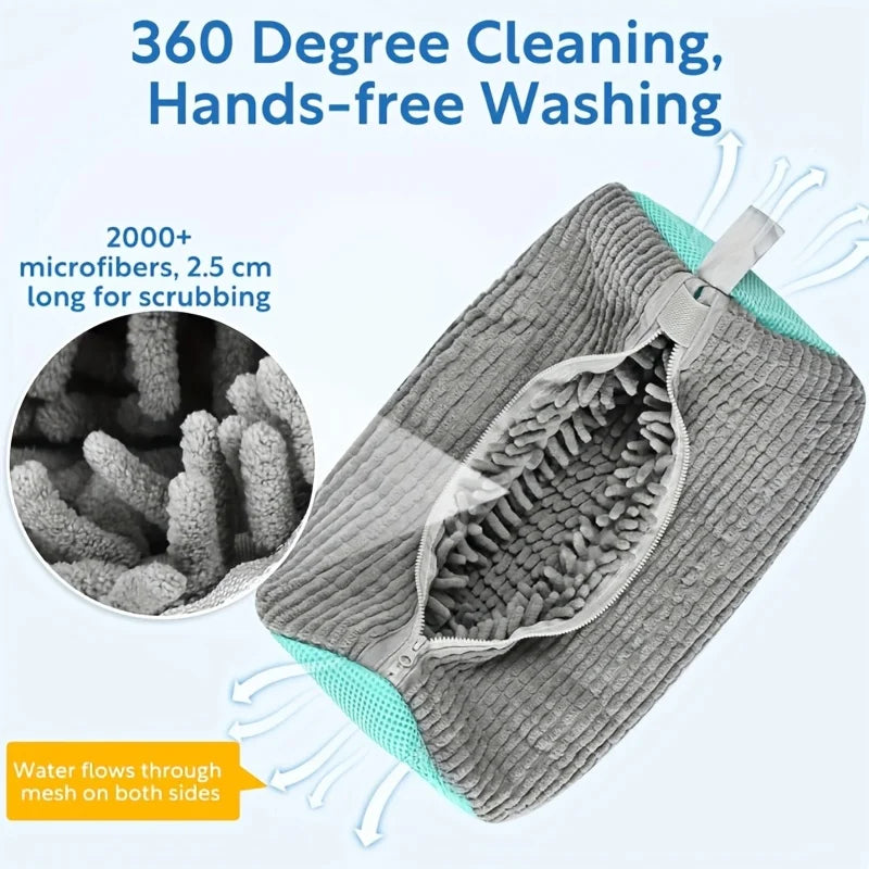 2pcs Shoe Washing Machine Bags Shoe Laundry Bag for Washer and Dryer 360-Degree Deep Cleaning Reusable Shoe Cleaning Bags