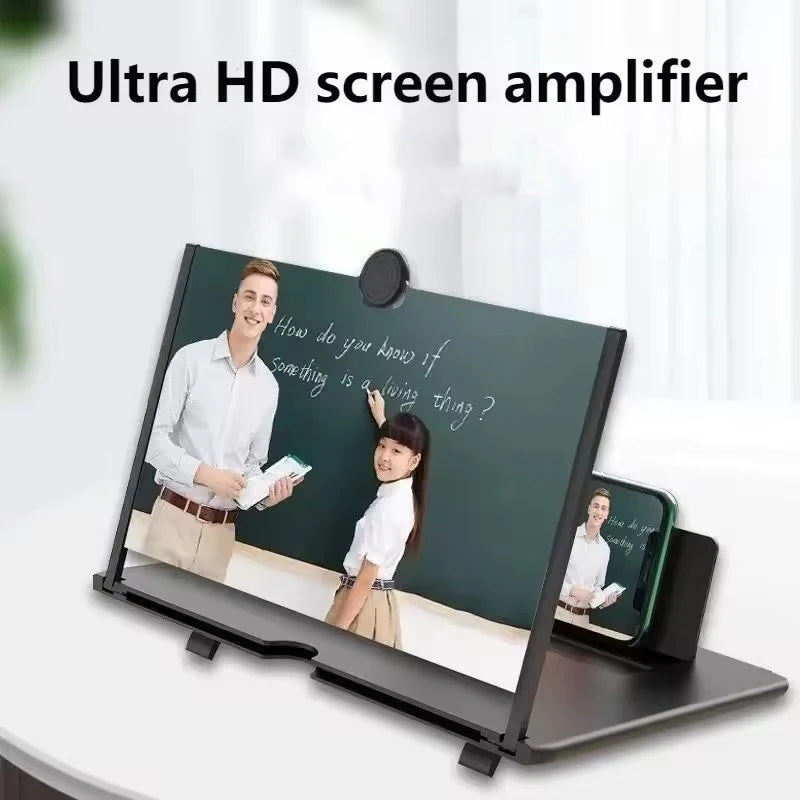 10 Inch 3D Screen Amplifier Video Magnifier for Smartphone Enlarged Mobile Phone Stand Bracket