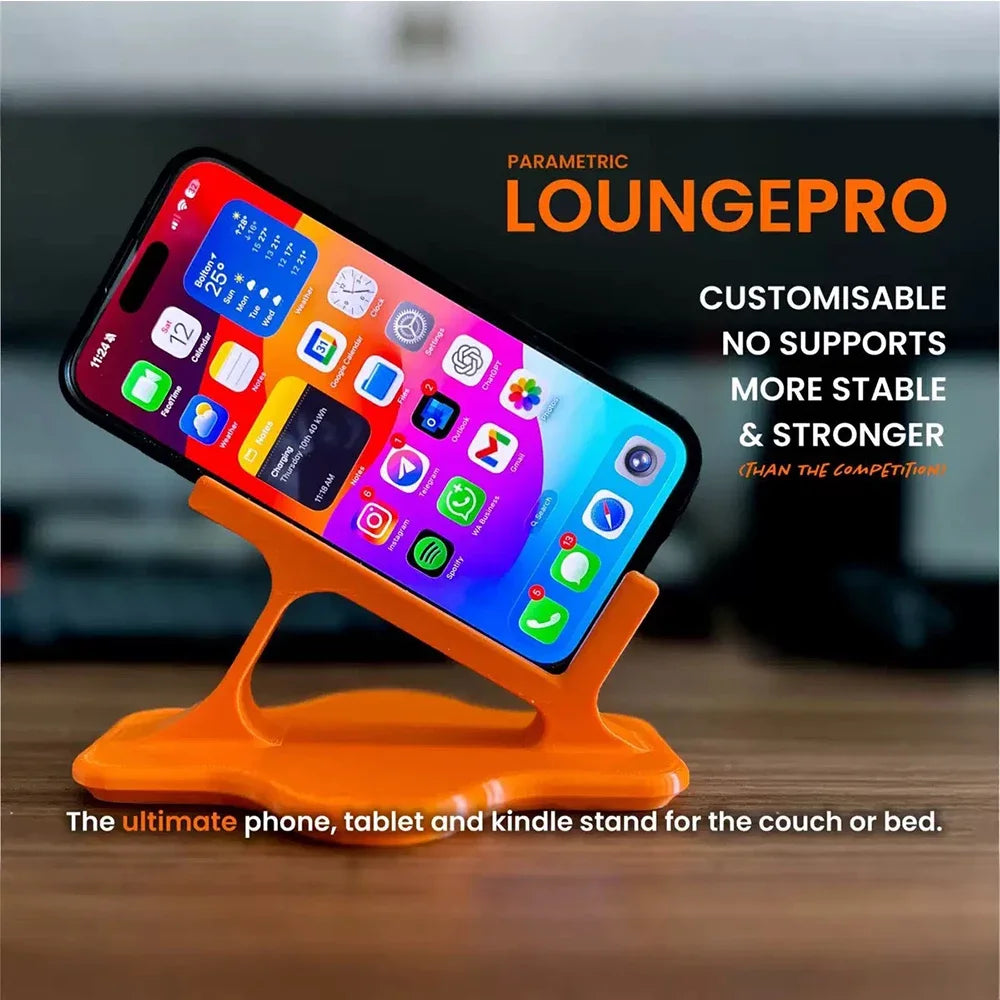 Bed Phone Holder for Side Sleeping, 360° Adjustable Lazy Arm Phone Mount with Anti-Slip Base, Hands-Free Overbed Stand for Watch