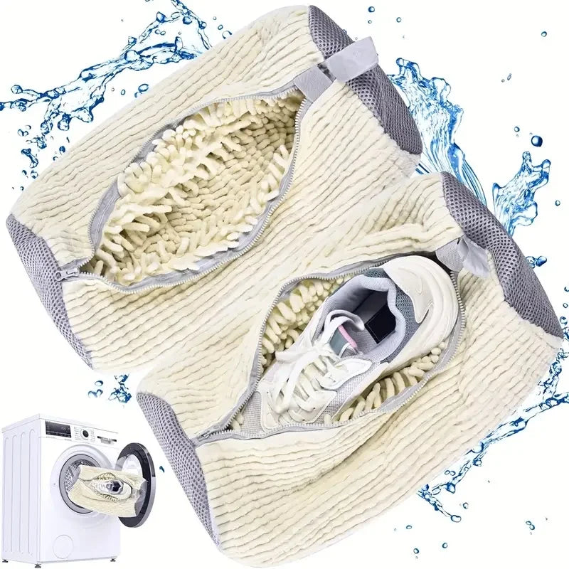 2pcs Shoe Washing Machine Bags Shoe Laundry Bag for Washer and Dryer 360-Degree Deep Cleaning Reusable Shoe Cleaning Bags