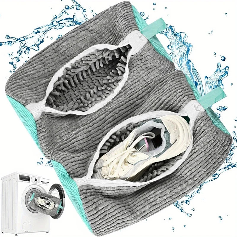 2pcs Shoe Washing Machine Bags Shoe Laundry Bag for Washer and Dryer 360-Degree Deep Cleaning Reusable Shoe Cleaning Bags