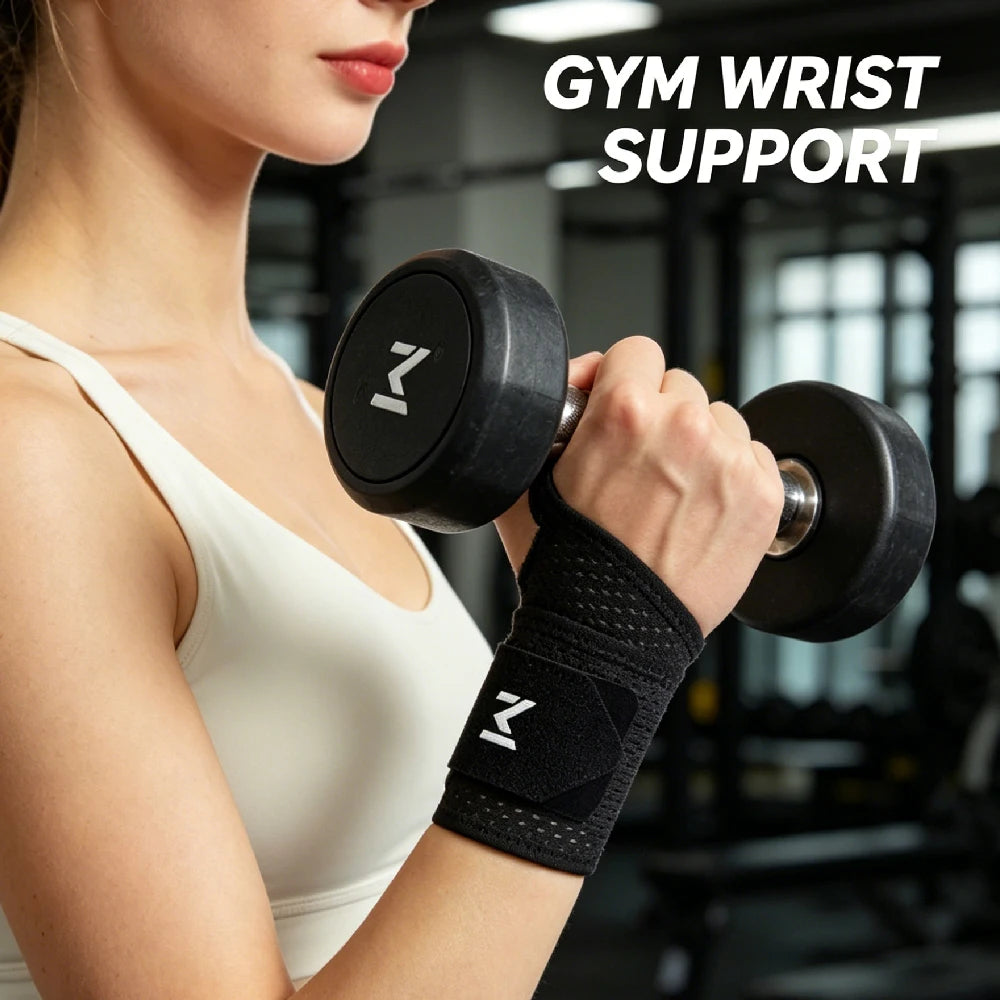 1PCS Adjustable Compression Mesh Wrist Support Brace, Breathable Ventilated Wrist Wraps Reversible for Both Wrists