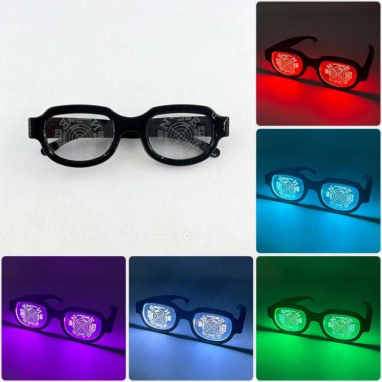 Japanese Anime Conan Same LED Glasses Light Up Glasses Glowing Glasses Bowtie Men Women Halloween Cosplay Costume