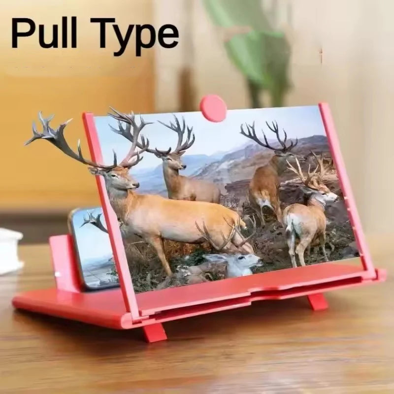 10 Inch 3D Screen Amplifier Video Magnifier for Smartphone Enlarged Mobile Phone Stand Bracket