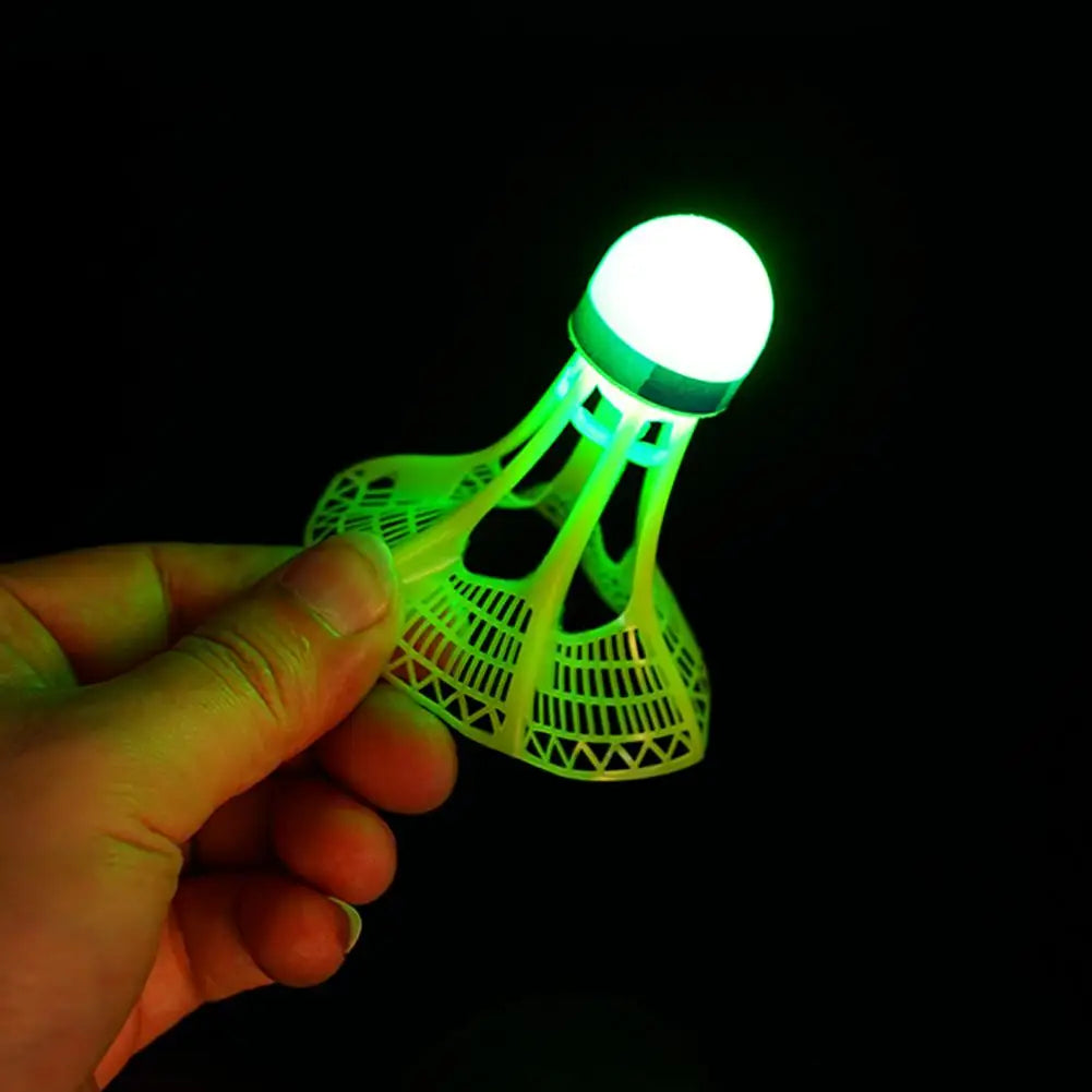 1/2/5 Pack LED Badminton Shuttlecocks -Lighting Glow In The Dark Badminton Birdies Badminton Practice Windproof Shuttlecocks